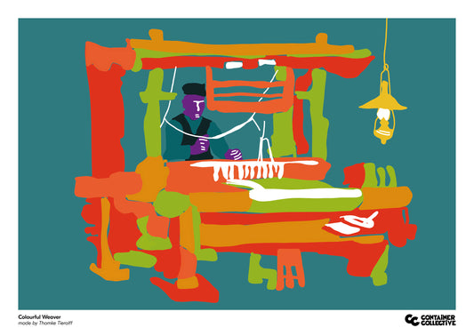 Colourful Weaver (Van Gogh Reimagined)